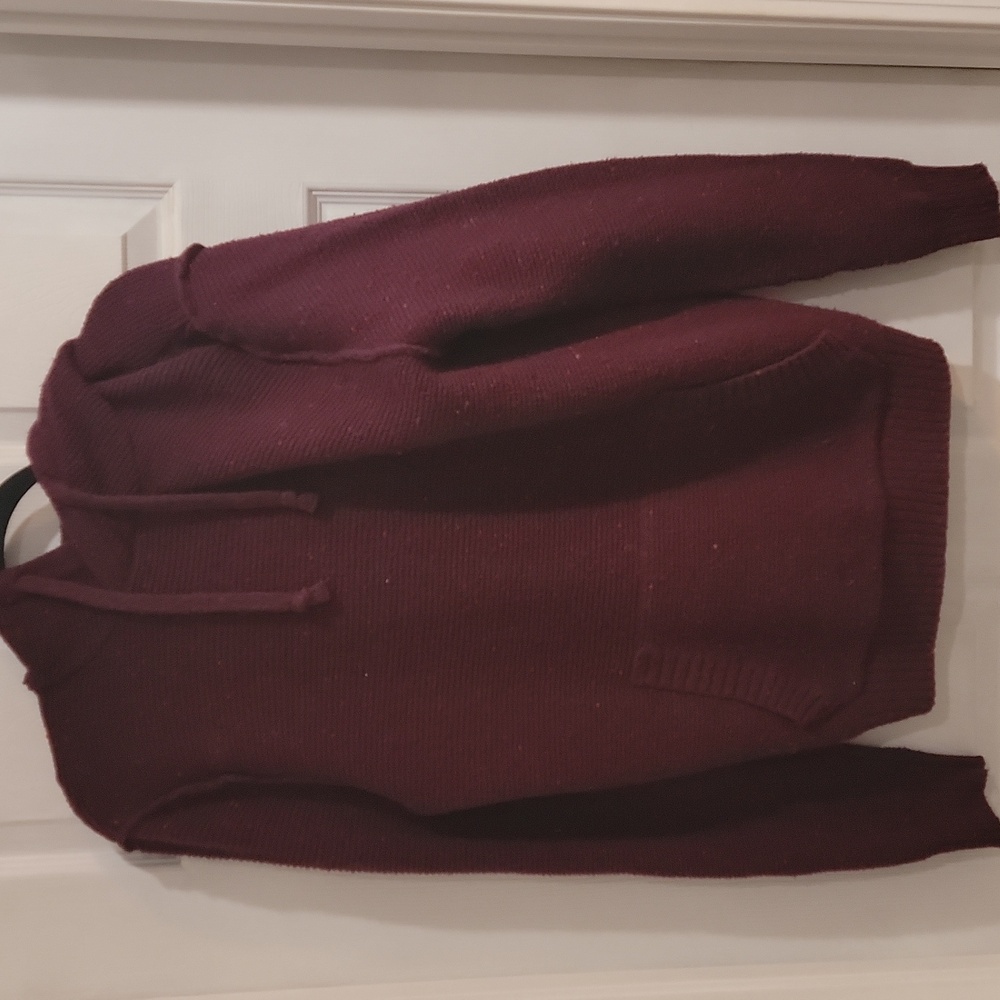 American Eagle Red Knit Hoodie